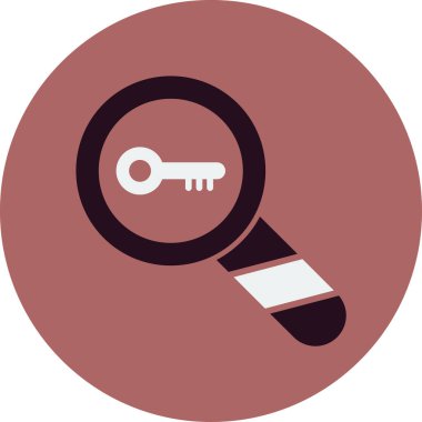 Anahtar kelimeler. Web simgesi basit illüstrasyon