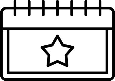 Takvim. Web simgesi basit illüstrasyon