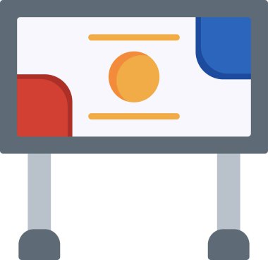 Billboard web simgesi, modern vektör illüstrasyonu 