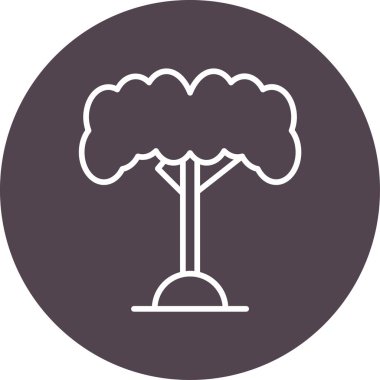 Ağaç. Web simgesi basit illüstrasyon 