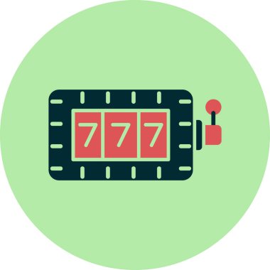 Kumarhane Kumar Makinesi ikon vektör çizimi