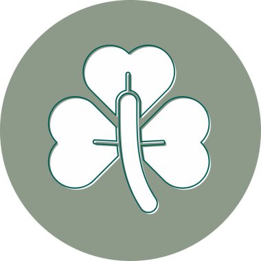 Yonca ağ simgesi vektör illüstrasyonu