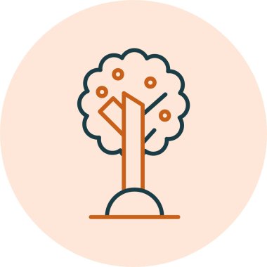 Zeytin ağacı. Web simgesi vektör illüstrasyonu 