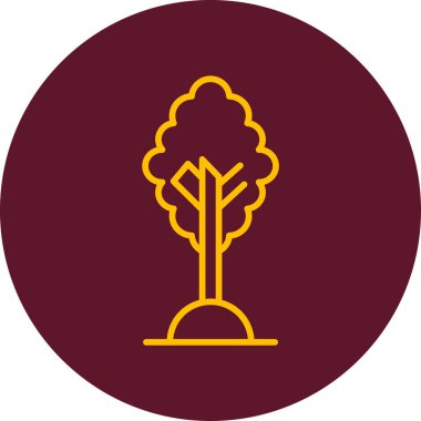 Ağaç. Web simgesi basit illüstrasyon 