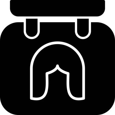 Berber İmza Web simgesi vektör illüstrasyonu