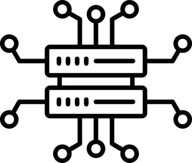 Veri Biliminin basit vektör illüstrasyonu