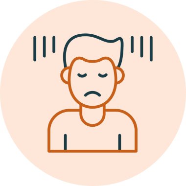 Suçlu adam. Web simgesi basit illüstrasyon