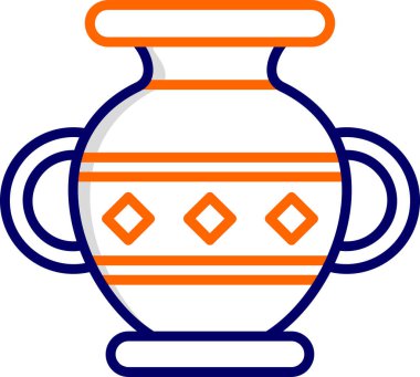 Vazo. Web simgesi basit illüstrasyon