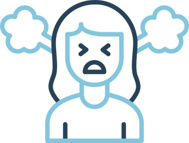 kızgın ifade vektör illüstrasyon tasarımı 