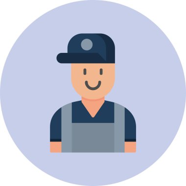 Tamirci adam simgesi vektör çizimi