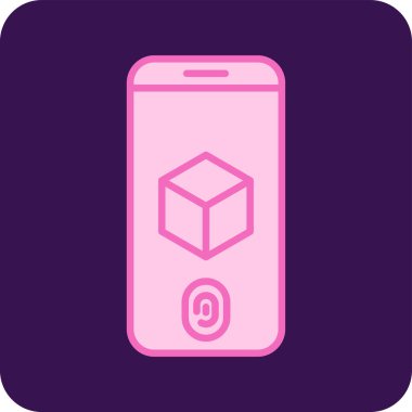 Artırılmış Reality web simgesi vektör çizimi