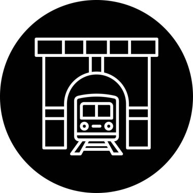 Tünel ağ simgesi vektör çizimi 