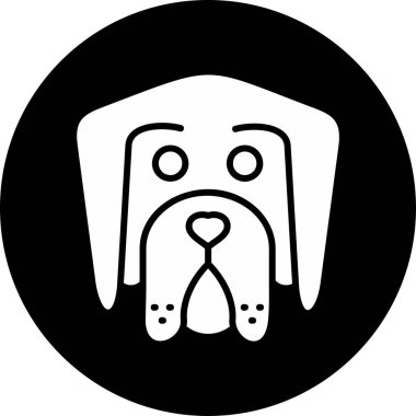 Newfoundland şirin köpek kafası ikonu 