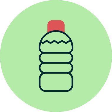 su şişesi simge vektör çizim