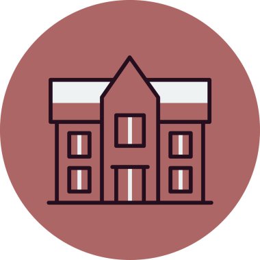 Malikane. Web simgesi basit illüstrasyon