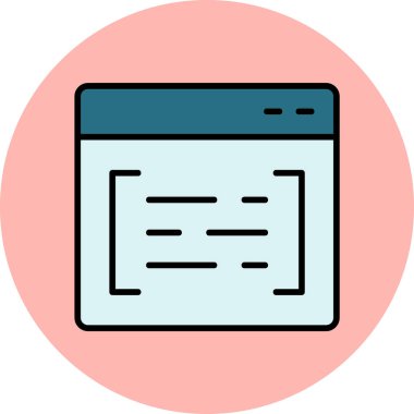 Tarayıcı modern simgesinin vektör illüstrasyonu