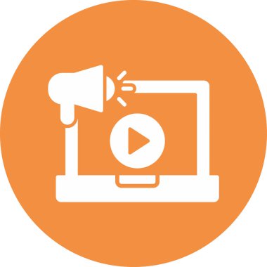 Video pazarlama. basit tasarım vektörü