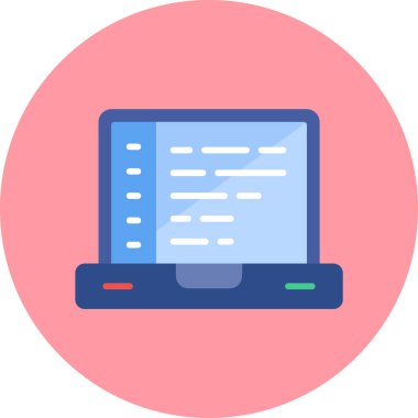 yazılım geliştirme. Web simgesi vektör illüstrasyonu