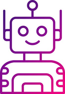 Çizgi film, vektör illüstrasyonu için Android oyuncak resmi