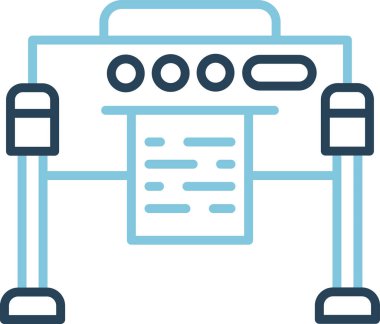Kesilen belge için elektronik aygıt, basit vektör tasarımı