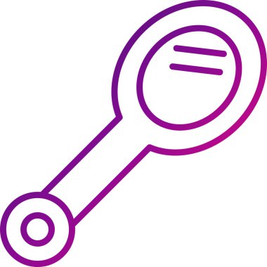 Ayna simgesinin basit doğrusal resmi