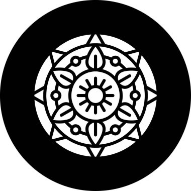 İyileşme oturumu için kutsal mandala tasviri