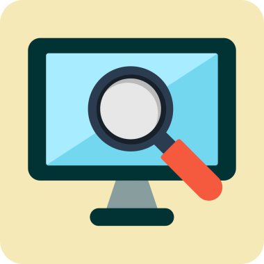 Doğrulama düz tasarım ikonu vektörü