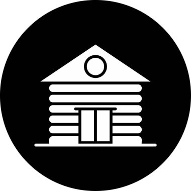 Kabin web simgesi basit tasarım 