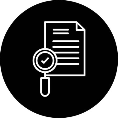 Basit Denetim simgesi. vektör illüstrasyonu