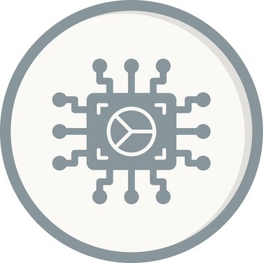 Teknoloji. Web simgesi basit illüstrasyon