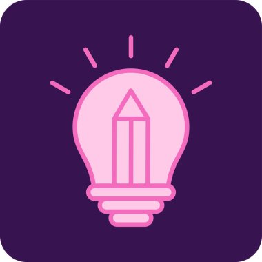 Ampul Ağı simgesi, vektör illüstrasyonu