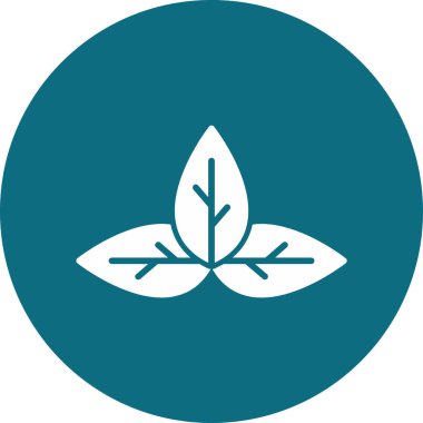 Fesleğen. Web simgesi basit tasarım