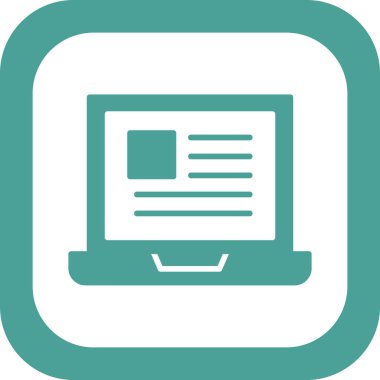 Platform. Web simgesi basit illüstrasyon