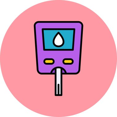 Basit Glikoz Ölçer 'in vektör çizimi