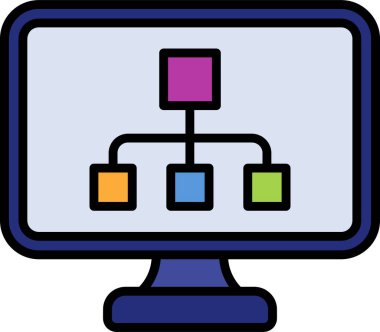 Web Yazılım simgesi, vektör illüstrasyonu