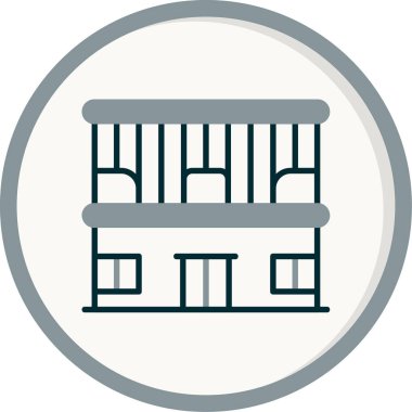 Çubuk İnşa Simgesi, Beyaz Arkaplanda Vektör İllüstrasyonu 