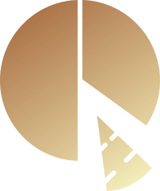 Pasta grafiği vektör illüstrasyonu