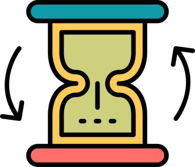 saat, saat, simge vektör illüstrasyonunu izle