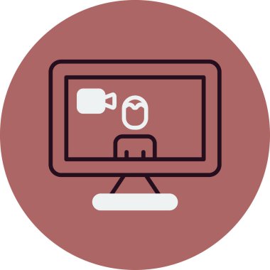 Basit simgeyi karşılama vektör illüstrasyonu