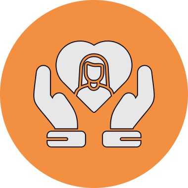 İnsanlar İlgi simgesi, vektör illüstrasyonu