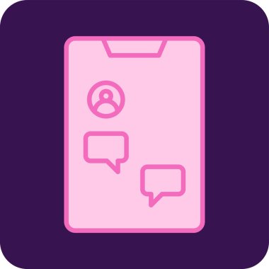 Web simgesini yanıtla, basit vektör illüstrasyonu