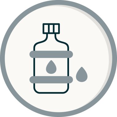 Su. Web simgesi basit illüstrasyon