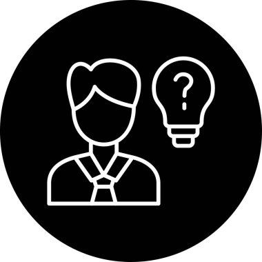  fikir web simgesi, vektör çizim