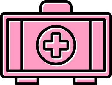 İlk yardım kiti vektör illüstrasyonu