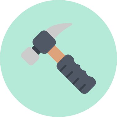 Çekiç ağı simgesi, basit vektör illüstrasyonu 