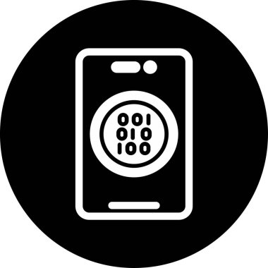 Şifreli Web simgesi vektör çizimi