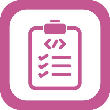 Kontrol listesi. Web simgesi basit tasarım 