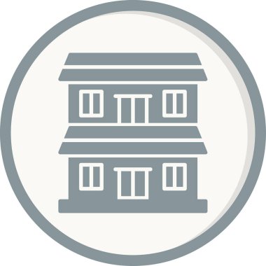 Oturma simgesinin basit vektör illüstrasyonu