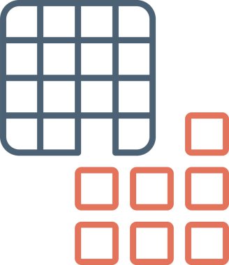 Mozaik web simgesi vektör illüstrasyonu