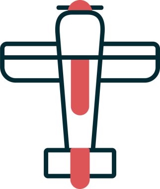 Uçak. Web simgesi basit illüstrasyon